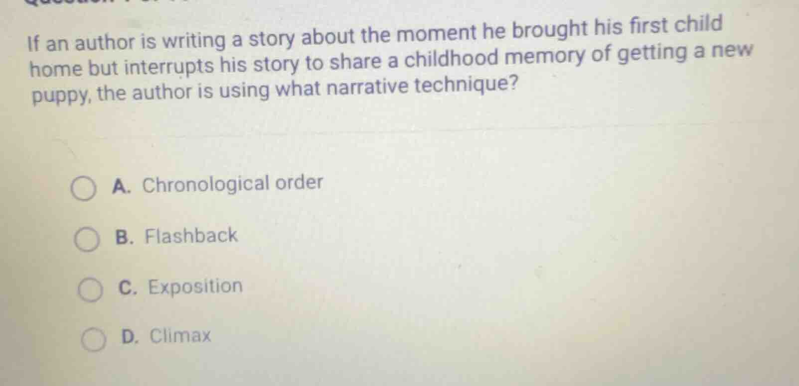 if an author is writing a story about the moment he brought his first c…