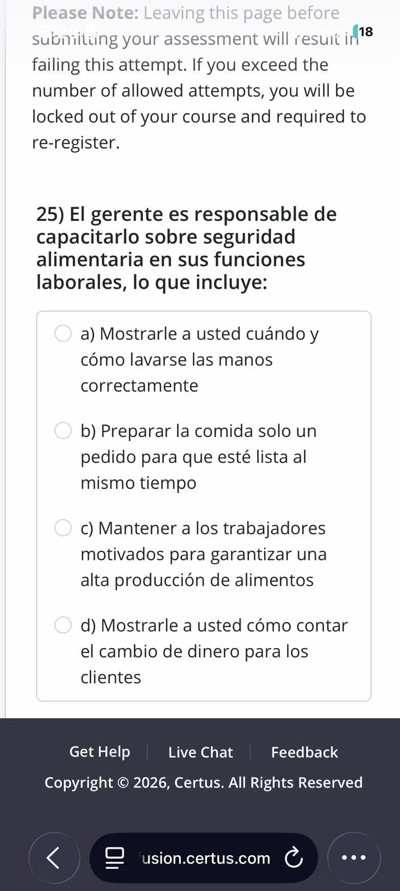 please note: leaving this page before submitting your assessment will r…
