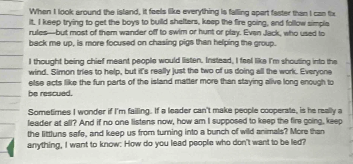 when i look around the island, it feels like everything is falling apar…