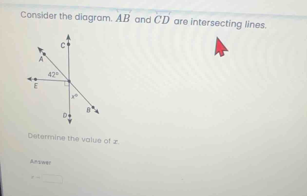 consider the diagram. $overleftrightarrow{ab}$ and $overleftrightarrow{…