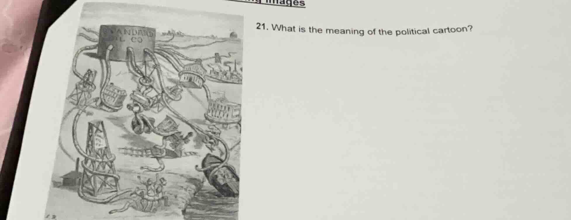 21. what is the meaning of the political cartoon?