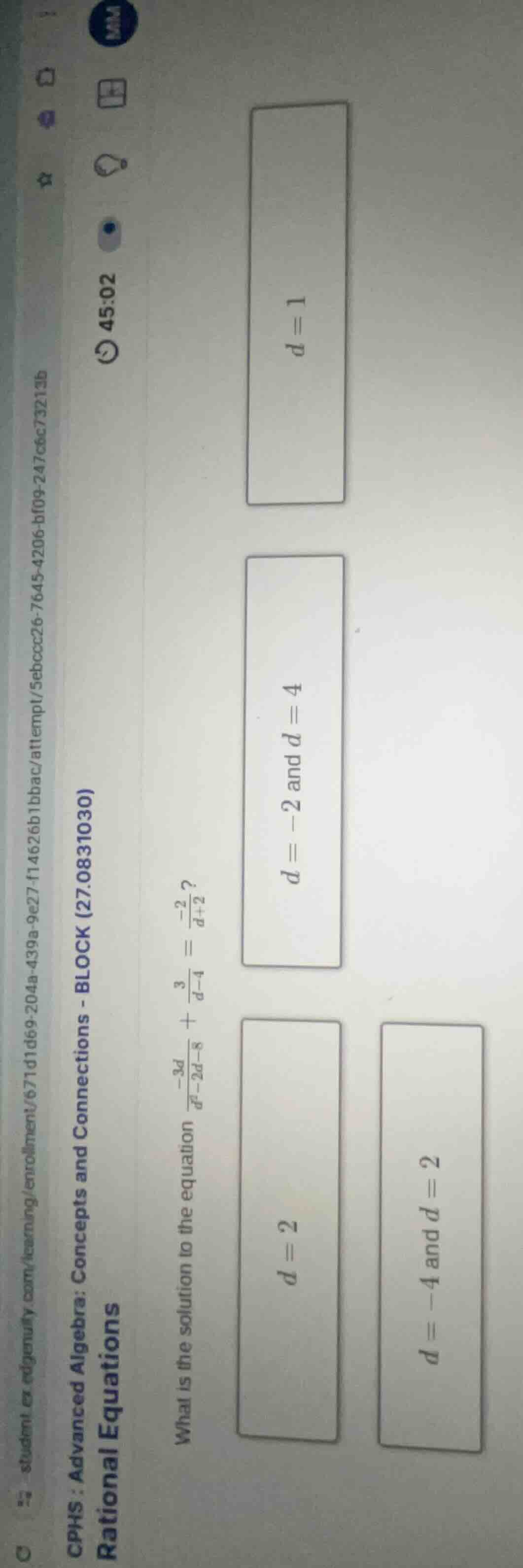 cphs : advanced algebra: concepts and connections - block (27.0831030) …