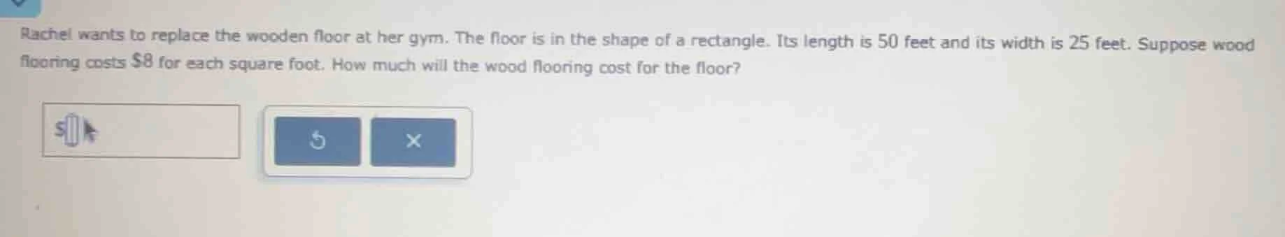 rachel wants to replace the wooden floor at her gym. the floor is in th…