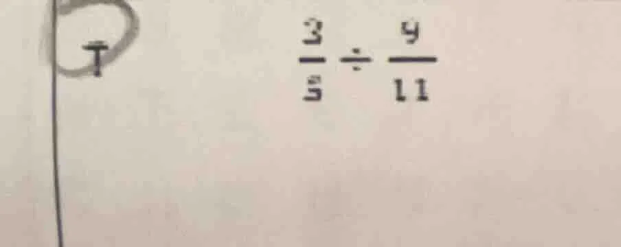 1 \\frac{3}{5} \\div \\frac{9}{11}