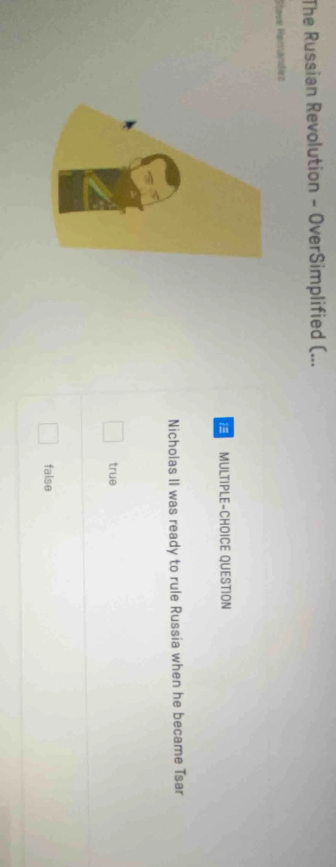 the russian revolution - oversimplified (... multiple-choice question n…