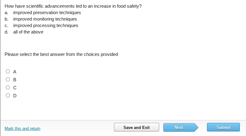 how have scientific advancements led to an increase in food safety? a. …