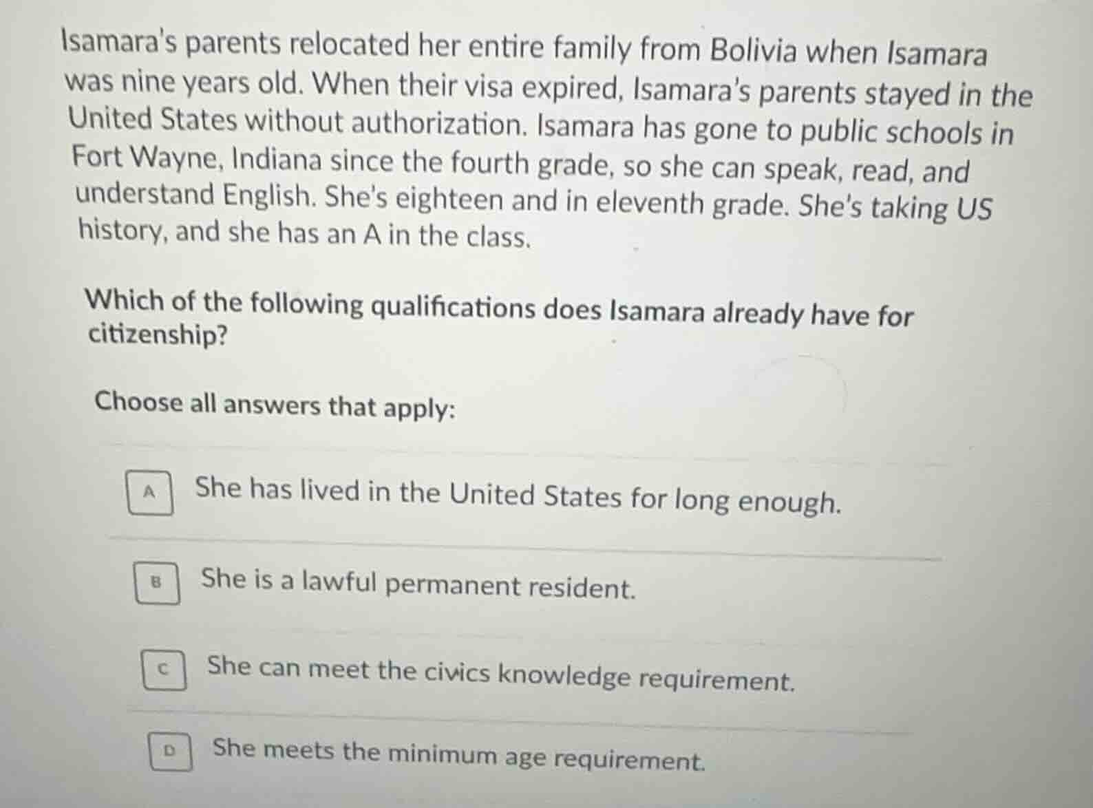 isamaras parents relocated her entire family from bolivia when isamara …