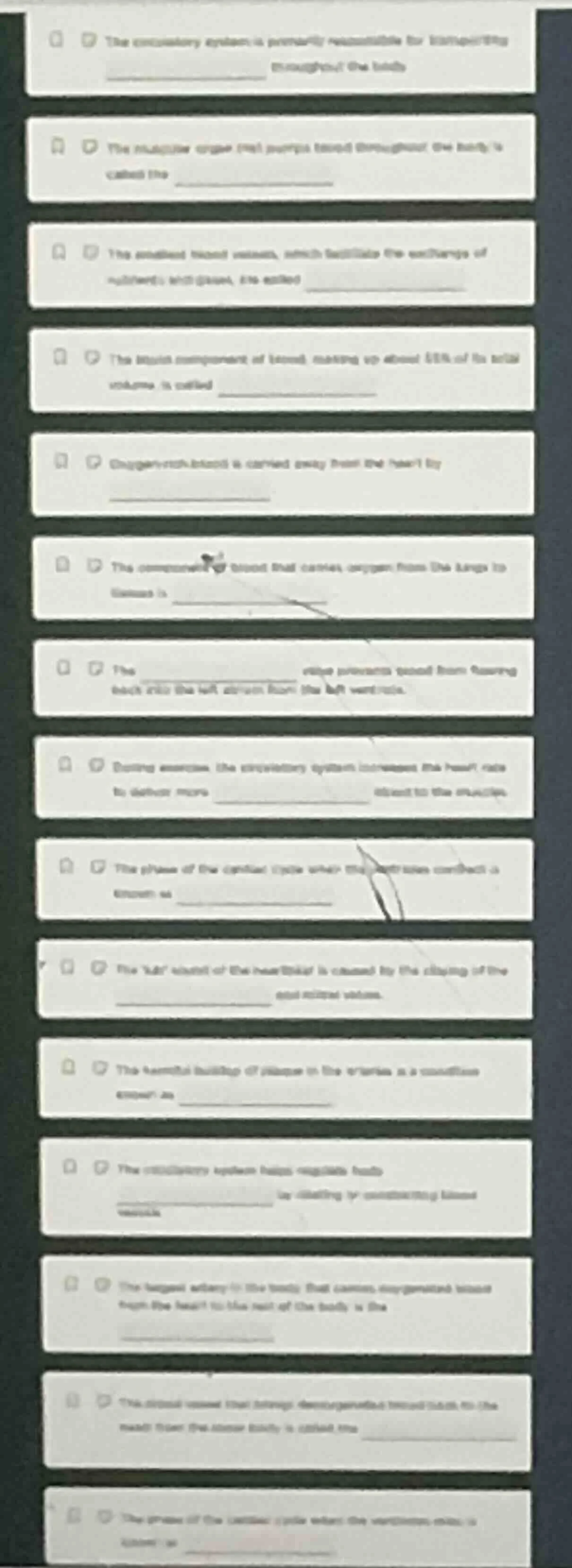 the circulatory system is primarily responsible for transporting throug…