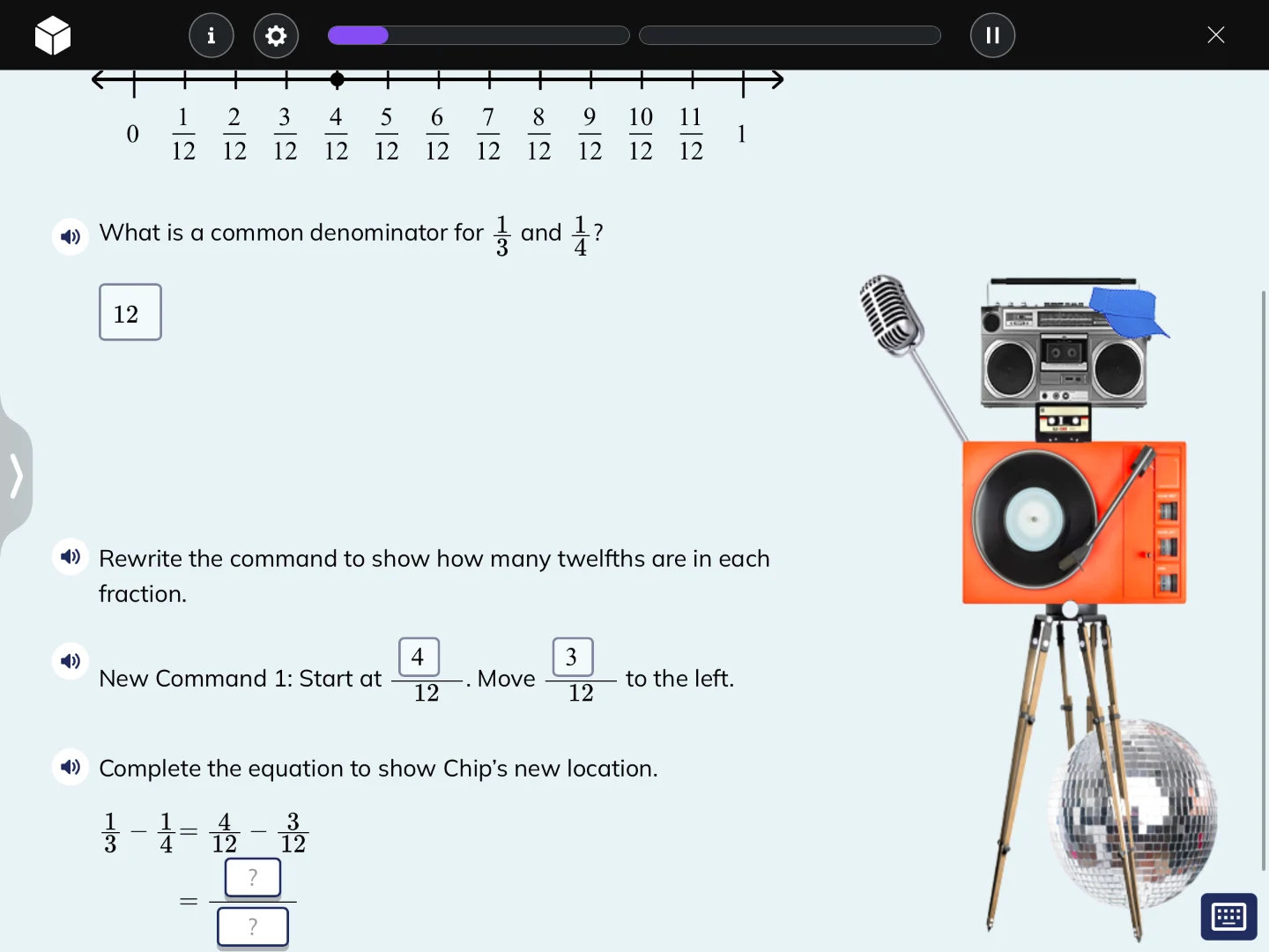 what is a common denominator for \\(\\frac{1}{3}\\) and \\(\\frac{1}{4}…