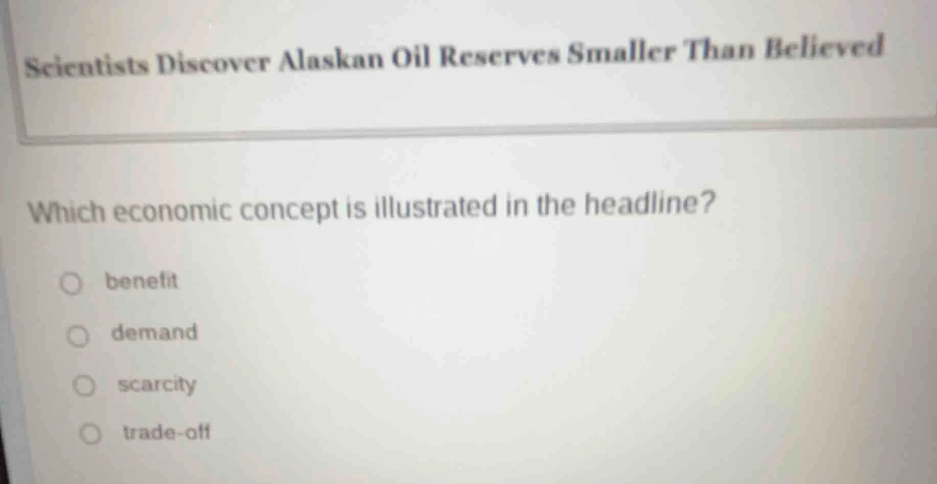 scientists discover alaskan oil reserves smaller than believed which ec…