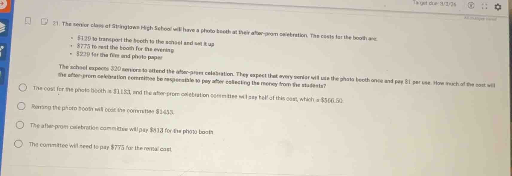 21. the senior class of stringtown high school will have a photo booth …
