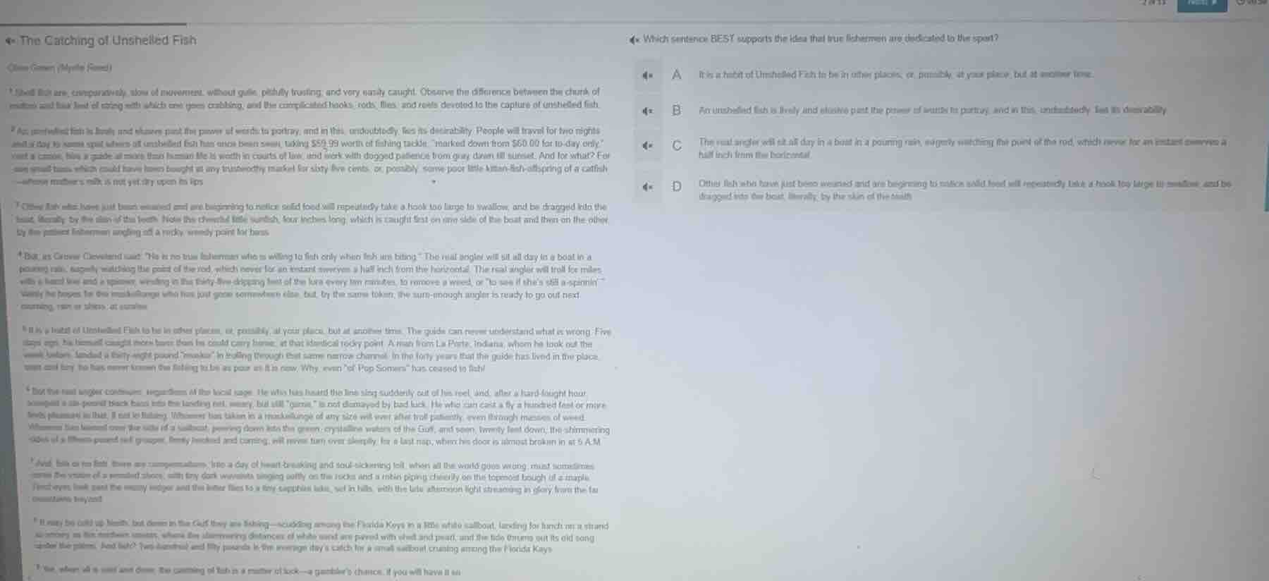 the catching of unshelled fish (one simon (mythic game)) 1 unshell fish…