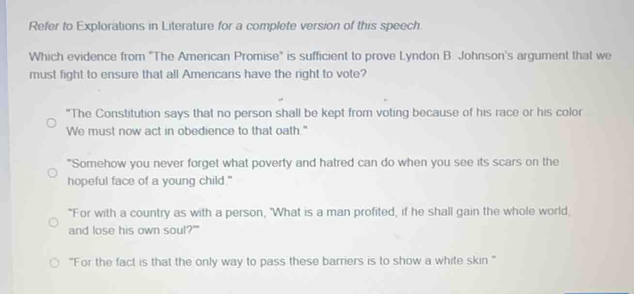 refer to explorations in literature for a complete version of this spee…