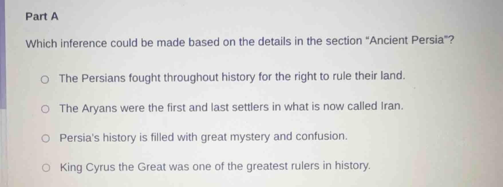 part a which inference could be made based on the details in the sectio…