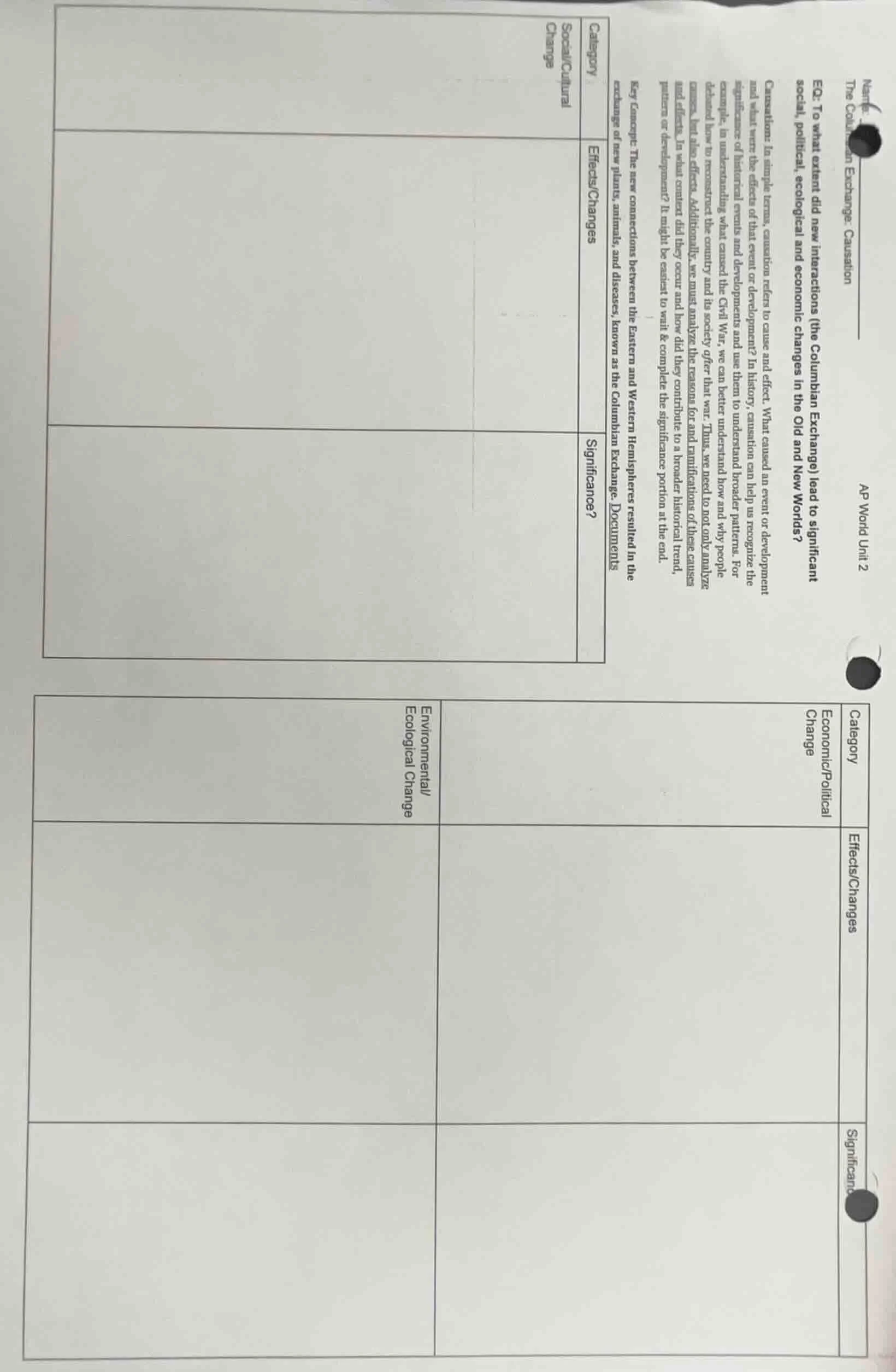 name: the columbian exchange: causation ap world unit 2 eq: to what ext…