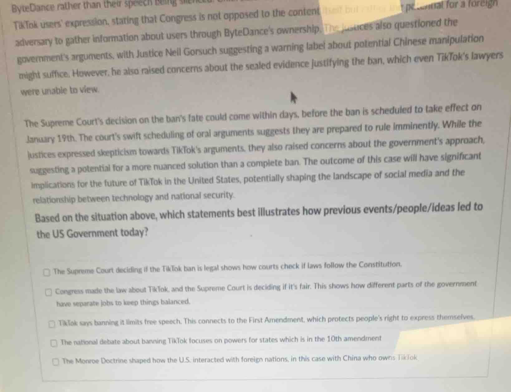 bytedance rather than their speech being silenced. tiktok users express…