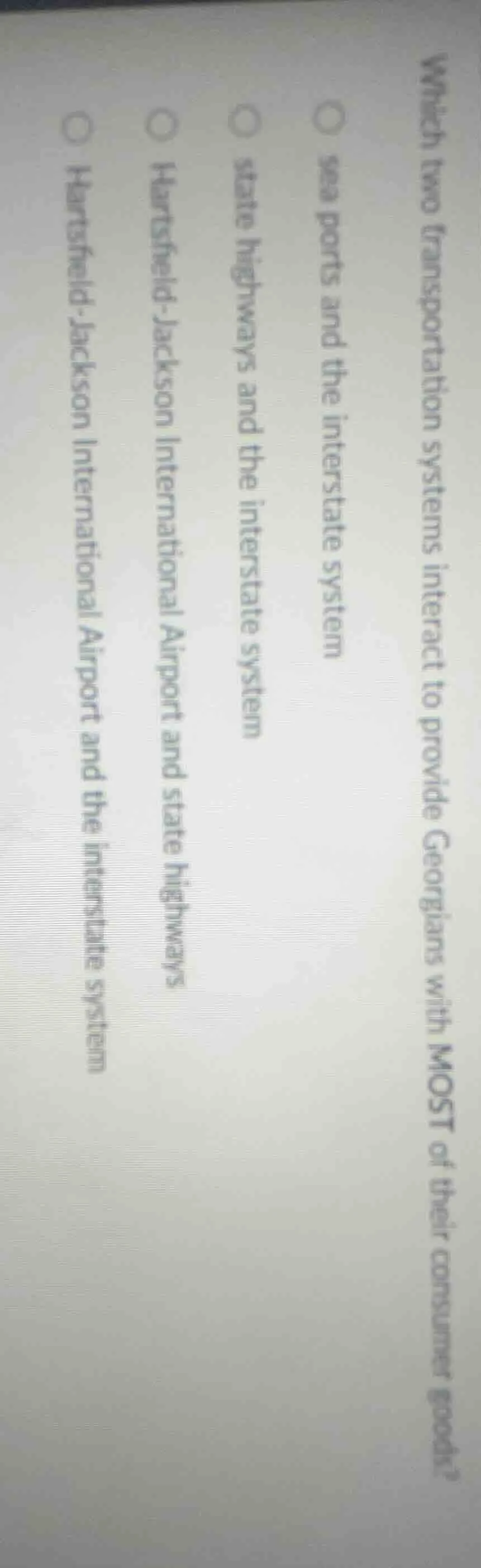 which two transportation systems interact to provide georgians with mos…