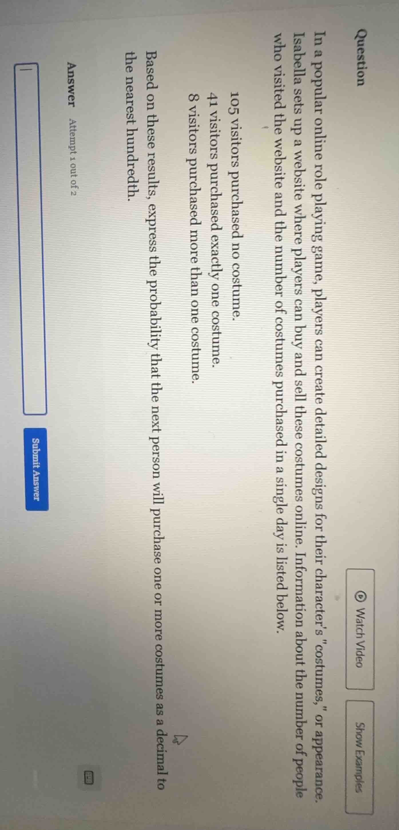 question in a popular online role playing game, players can create deta…