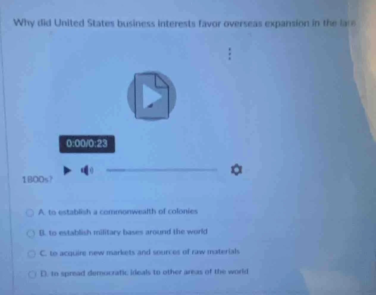 why did united states business interests favor overseas expansion in th…