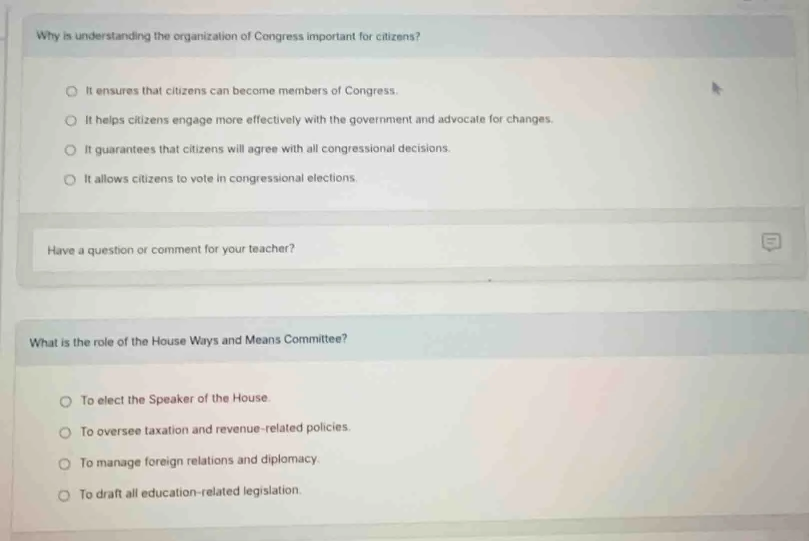 why is understanding the organization of congress important for citizen…