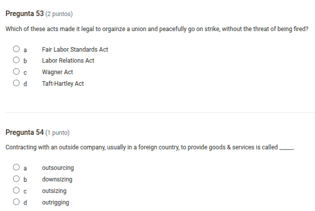 pregunta 53 (2 puntos) which of these acts made it legal to organize a …