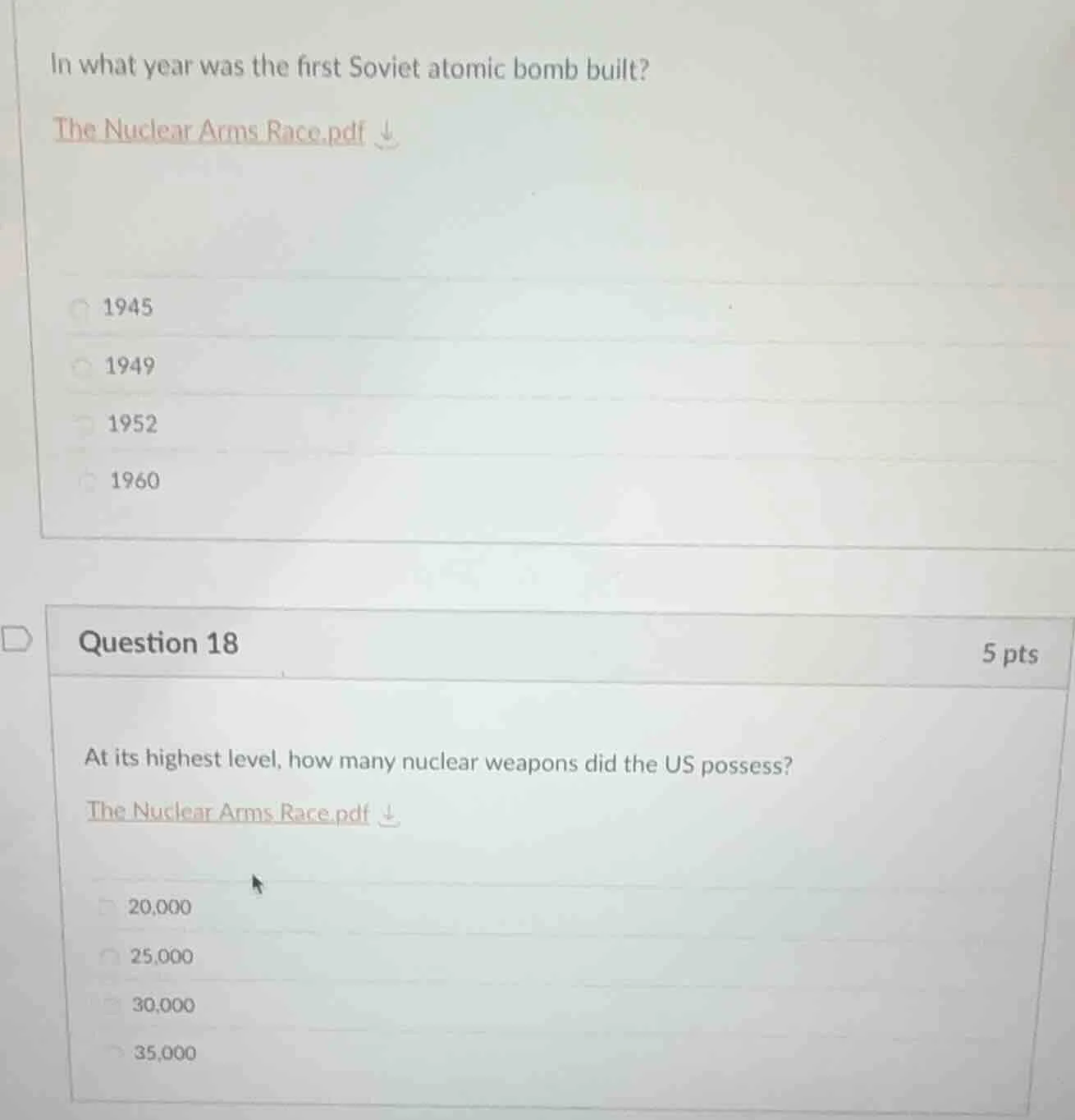 in what year was the first soviet atomic bomb built? the nuclear arms r…