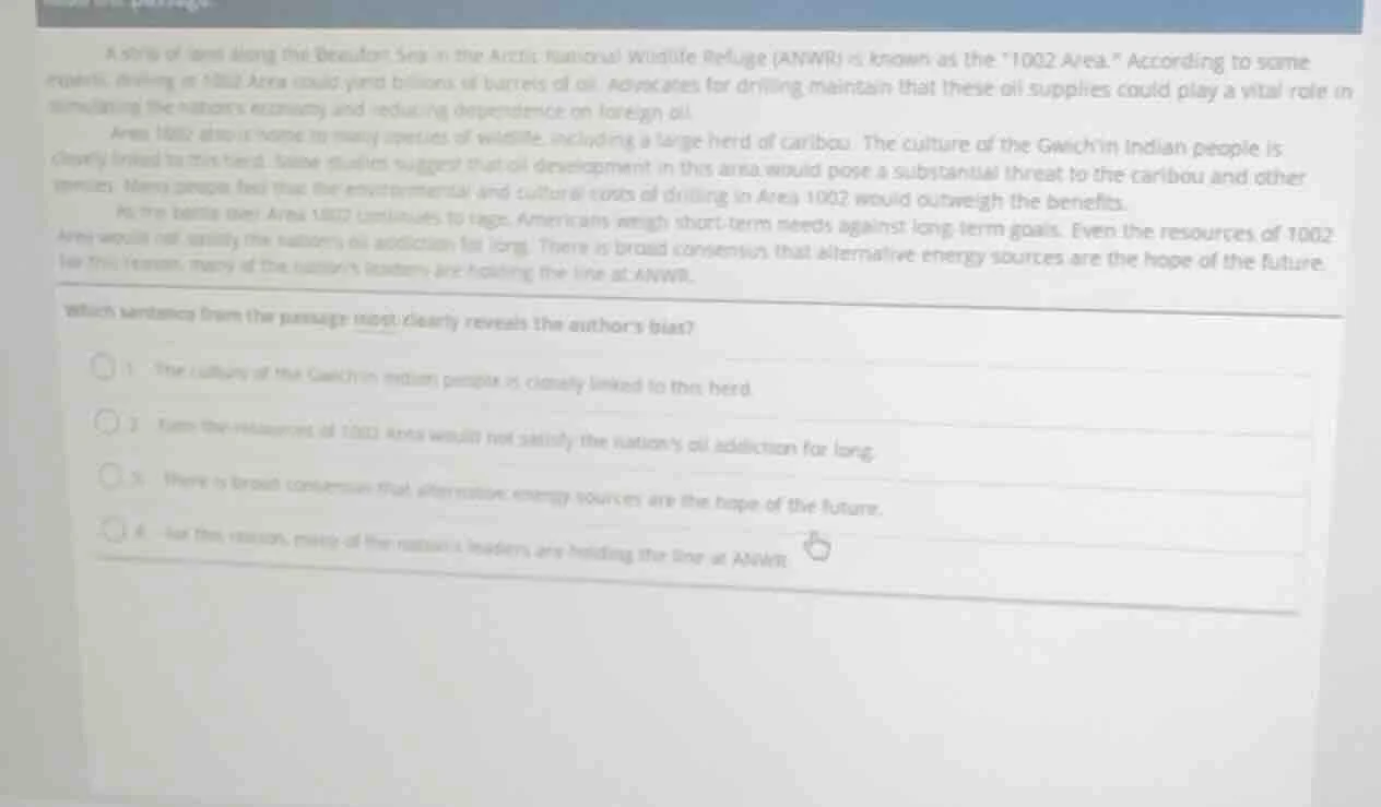 a strip of land along the beaufort sea in the arctic national wildlife …