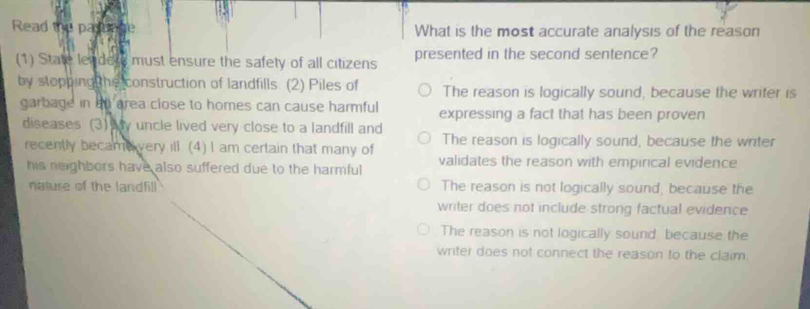 read the passage (1) state leaders must ensure the safety of all citize…