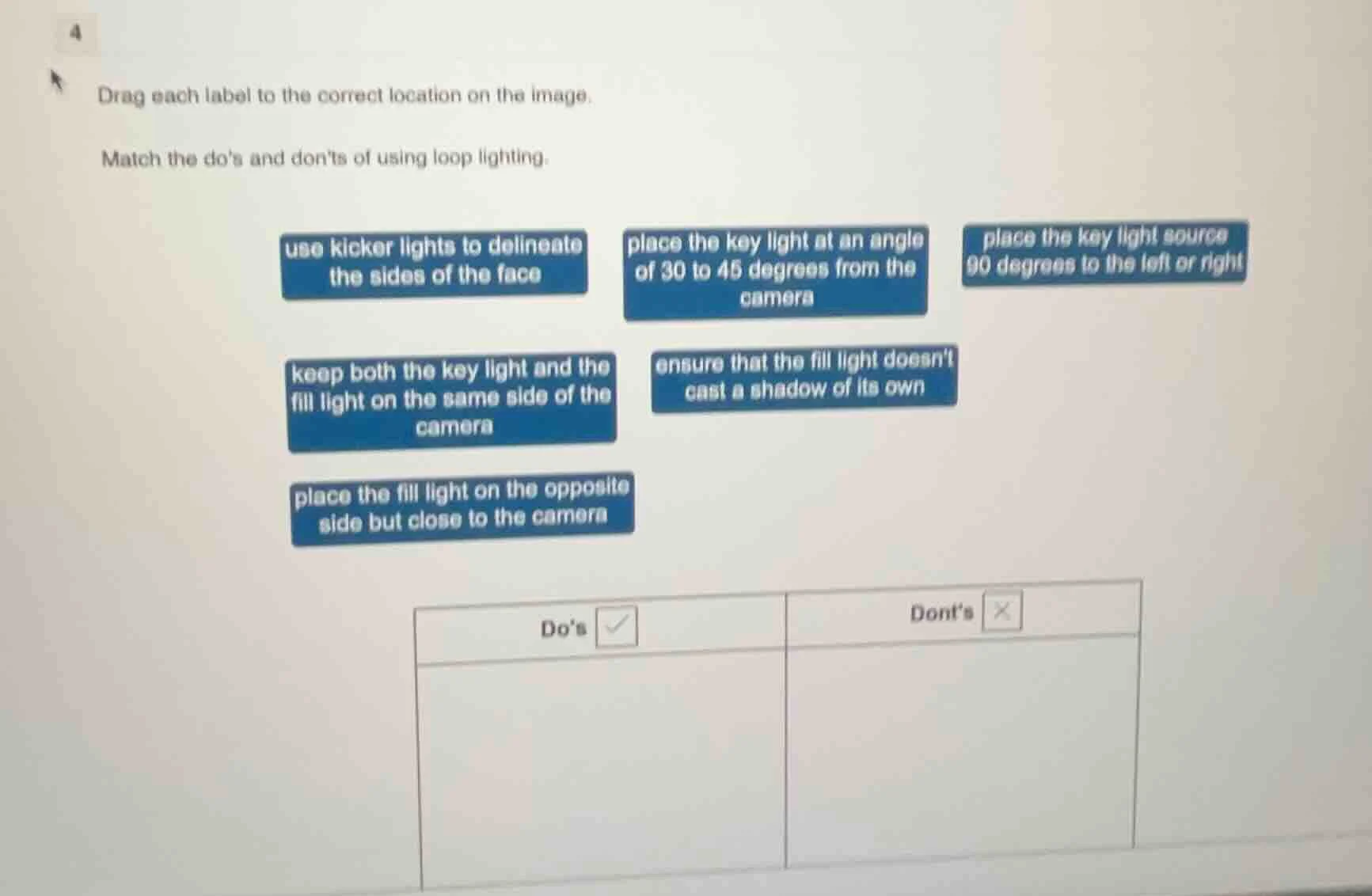 drag each label to the correct location on the image. match the dos and…