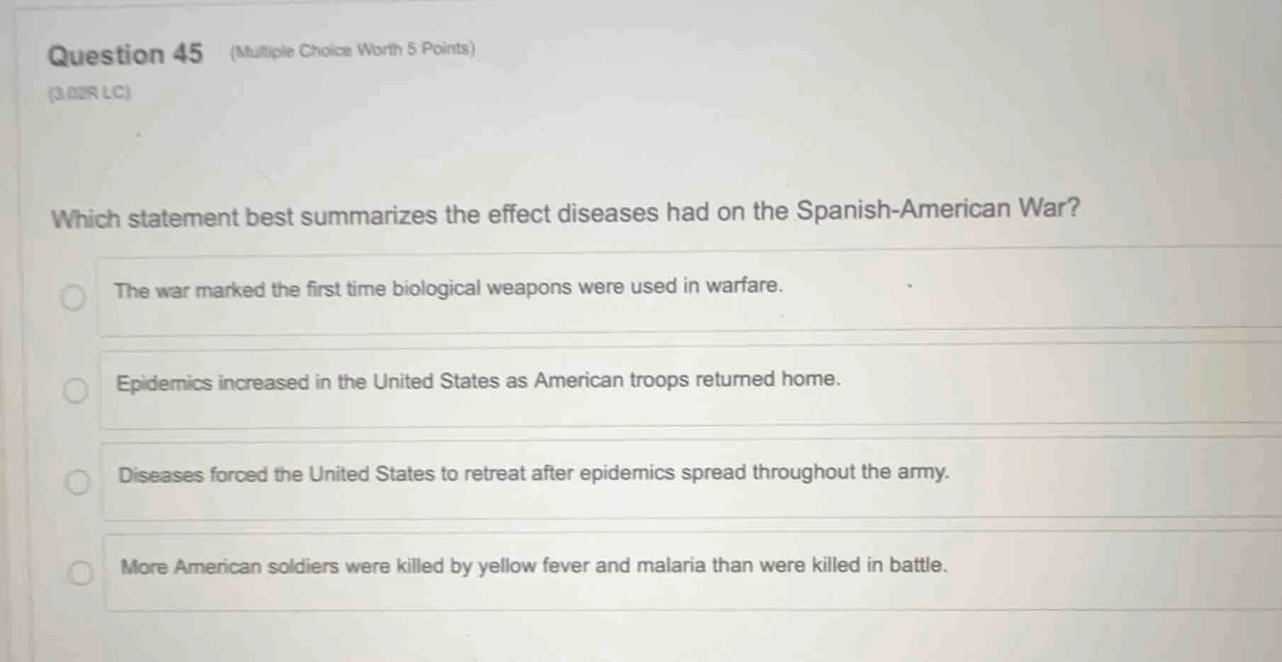 question 45 (multiple choice worth 5 points) (3.03r lc) which statement…