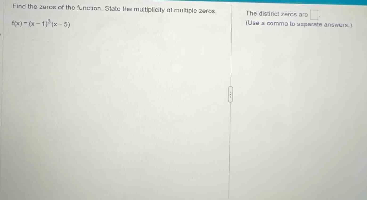 find the zeros of the function. state the multiplicity of multiple zero…