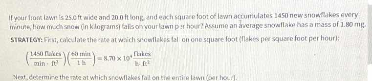 if your front lawn is 25.0 ft wide and 20.0 ft long, and each square fo…