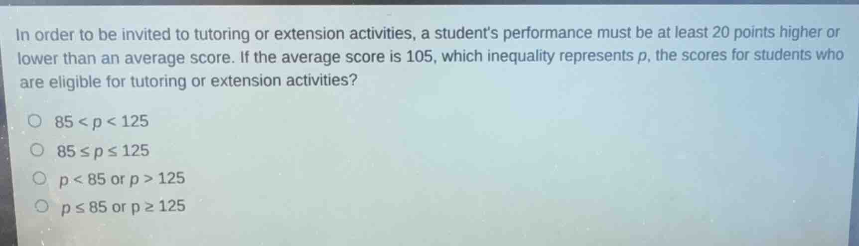 in order to be invited to tutoring or extension activities, a students …