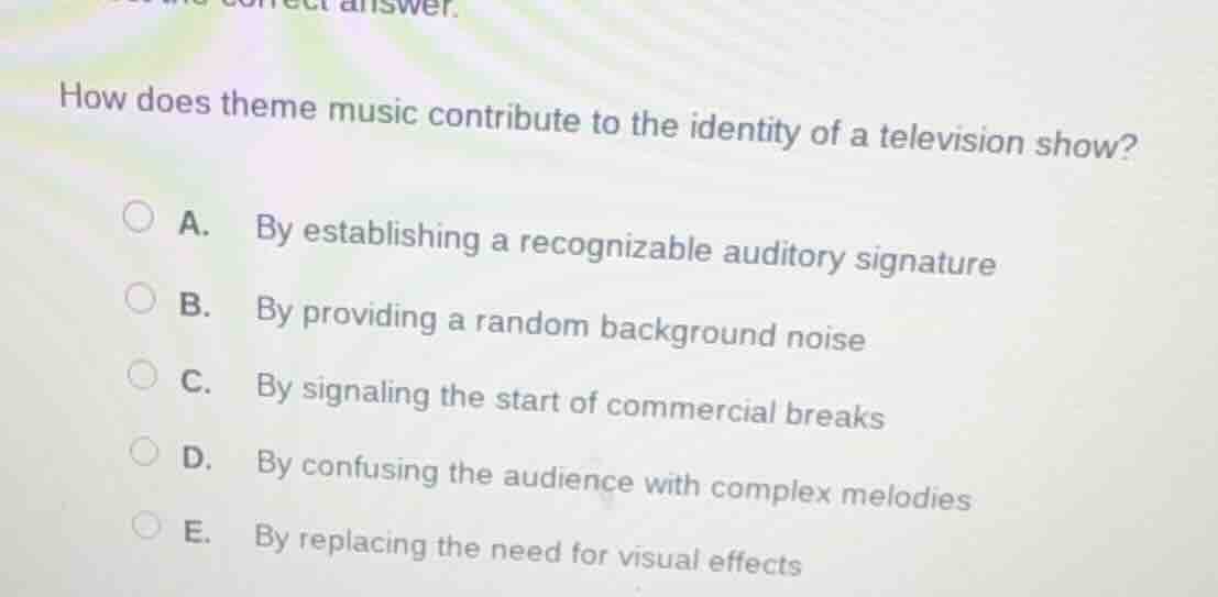 how does theme music contribute to the identity of a television show? a…