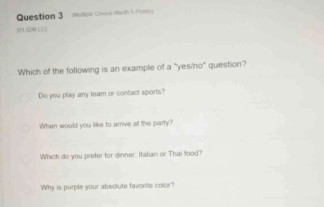 question 3 (multiple choice worth 5 points) (01.02r.lc) which of the fo…