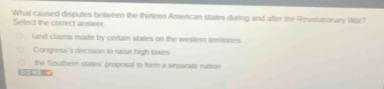 what caused disputes between the thirteen american states during and af…