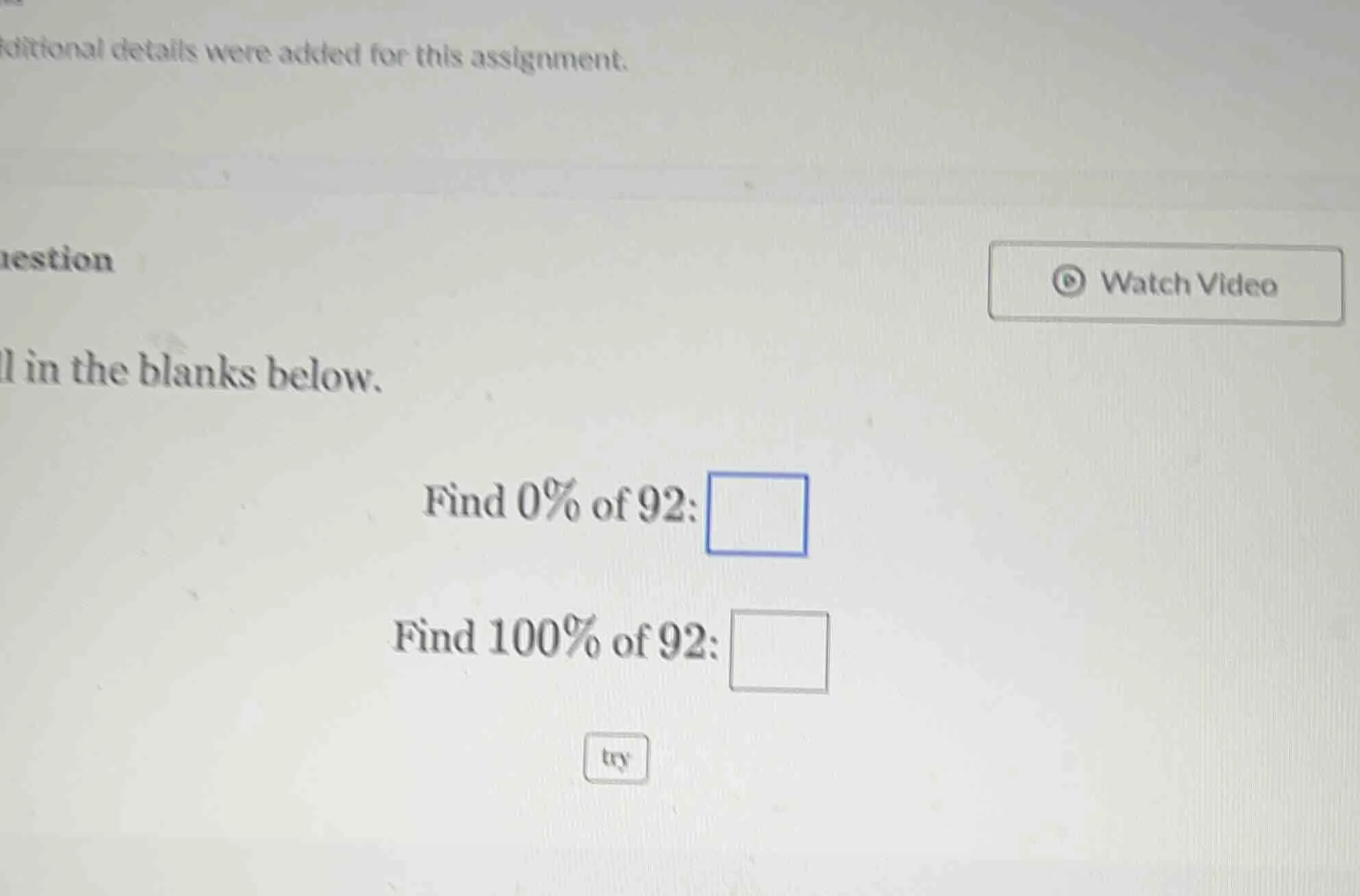 ditional details were added for this assignment. estion l in the blanks…