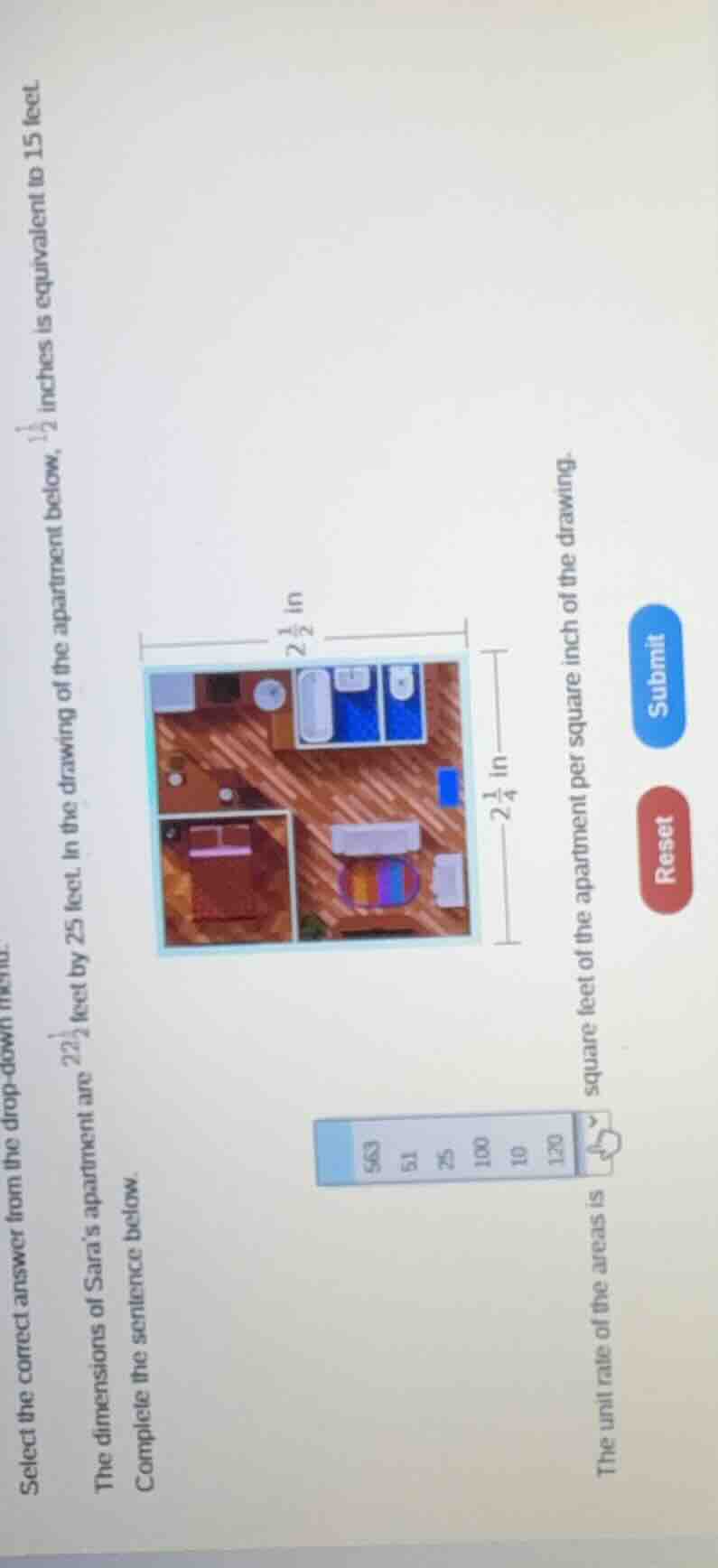 select the correct answer from the drop - down menu. the dimensions of …