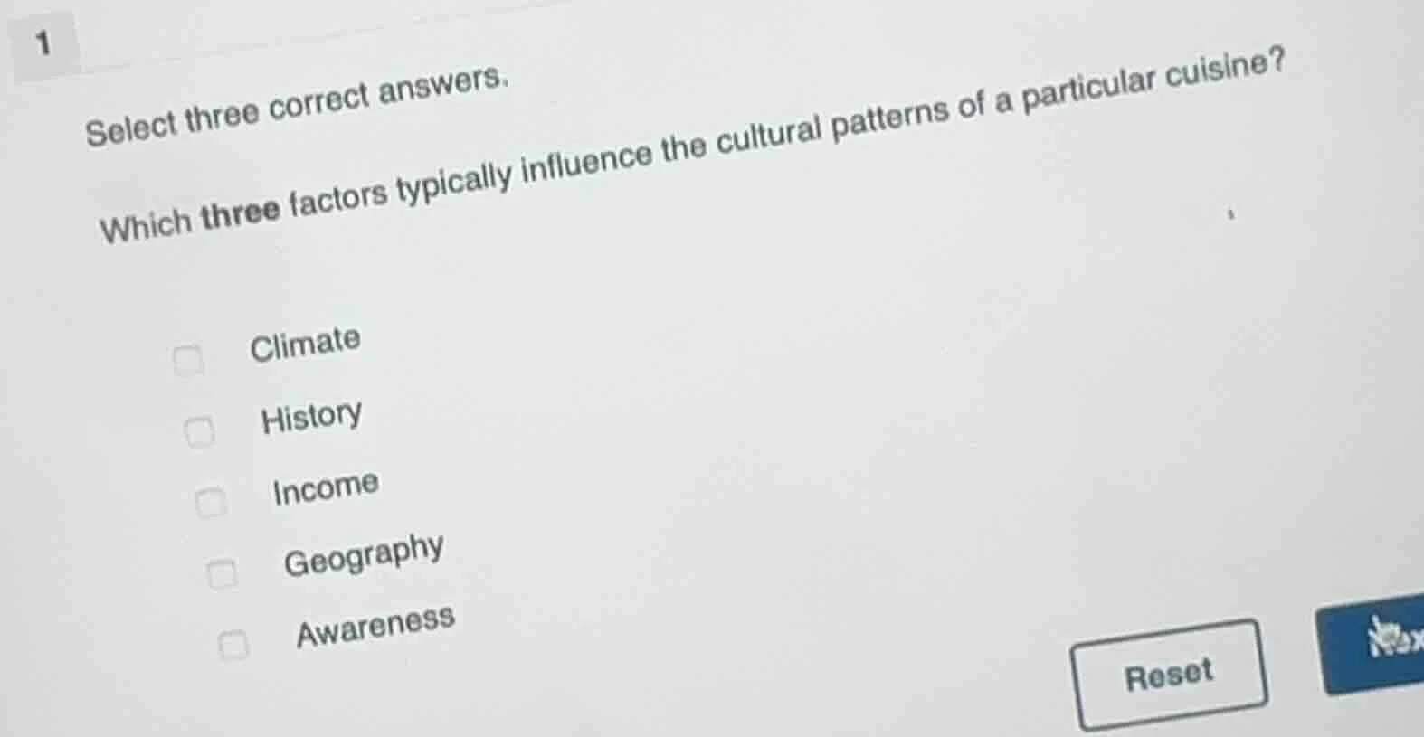 1 select three correct answers. which three factors typically influence…