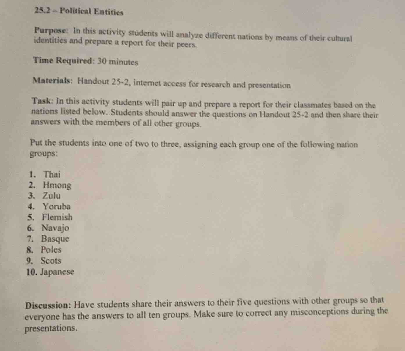 25.2 - political entities purpose: in this activity students will analy…