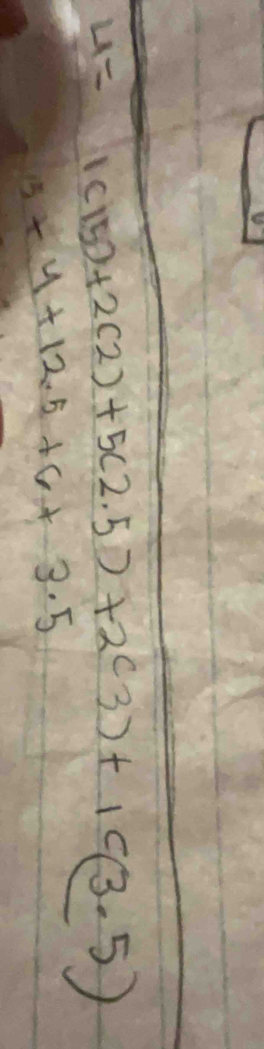 1(15)+2(2)+5(2.5)+2(3)+1(3.5) + 4+12.5+4+3.5