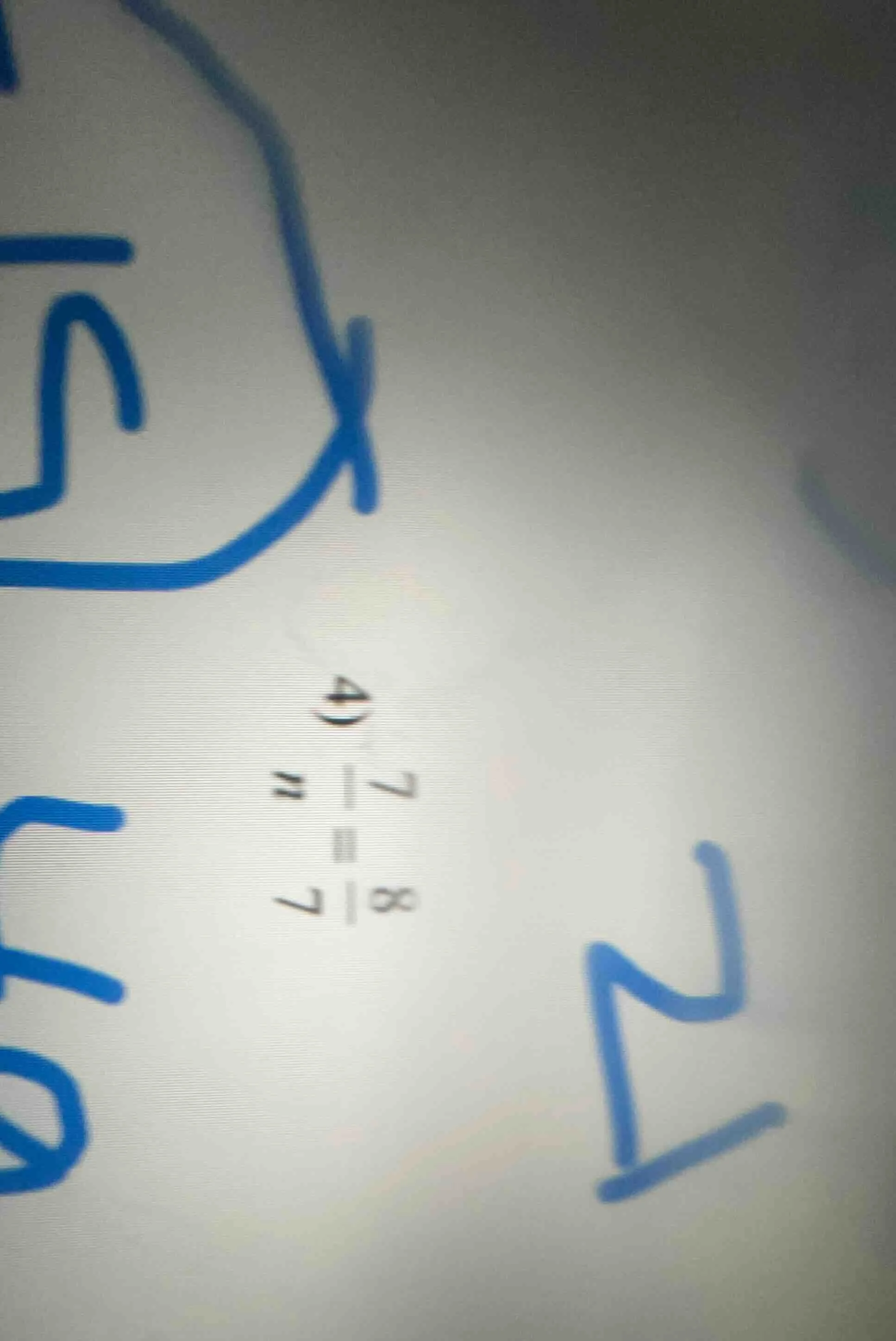 4) \\frac{7}{n} = \\frac{8}{7}