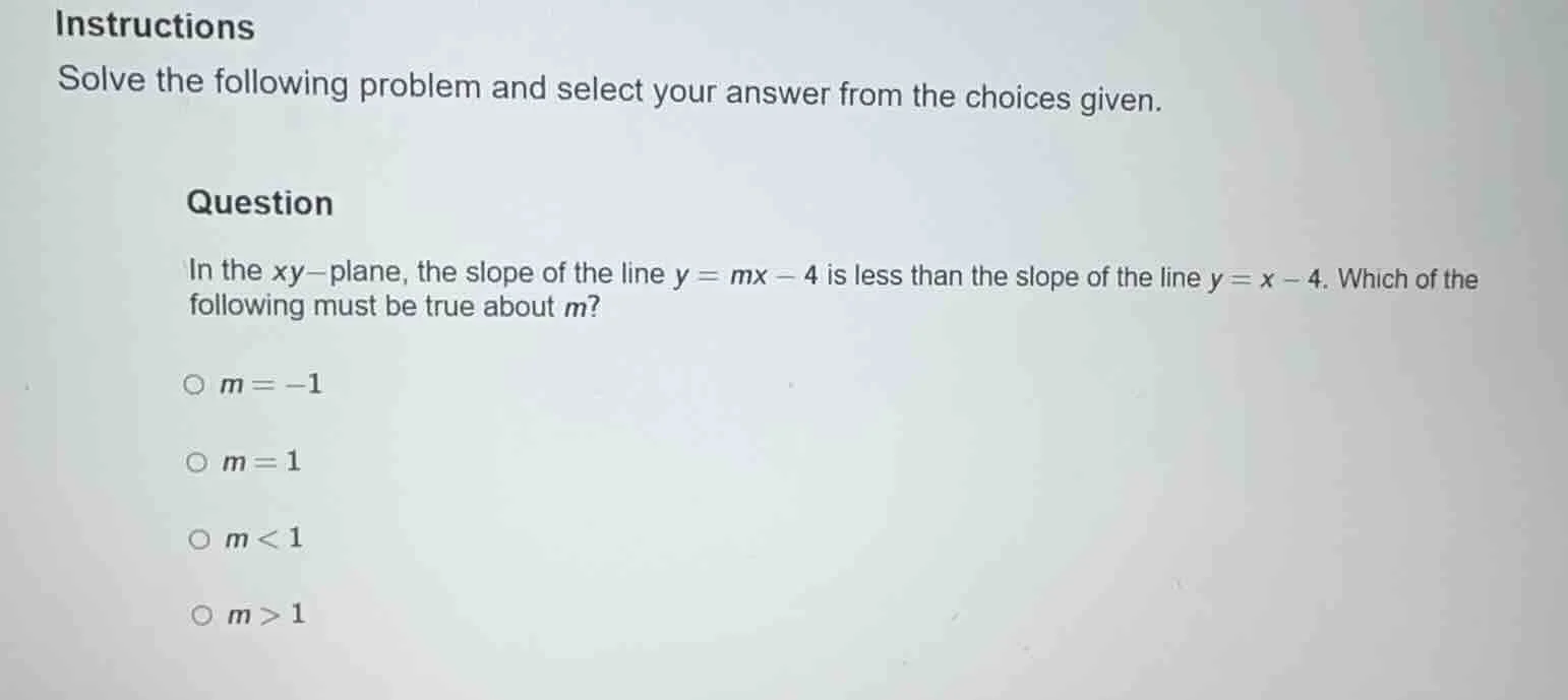 instructions solve the following problem and select your answer from th…