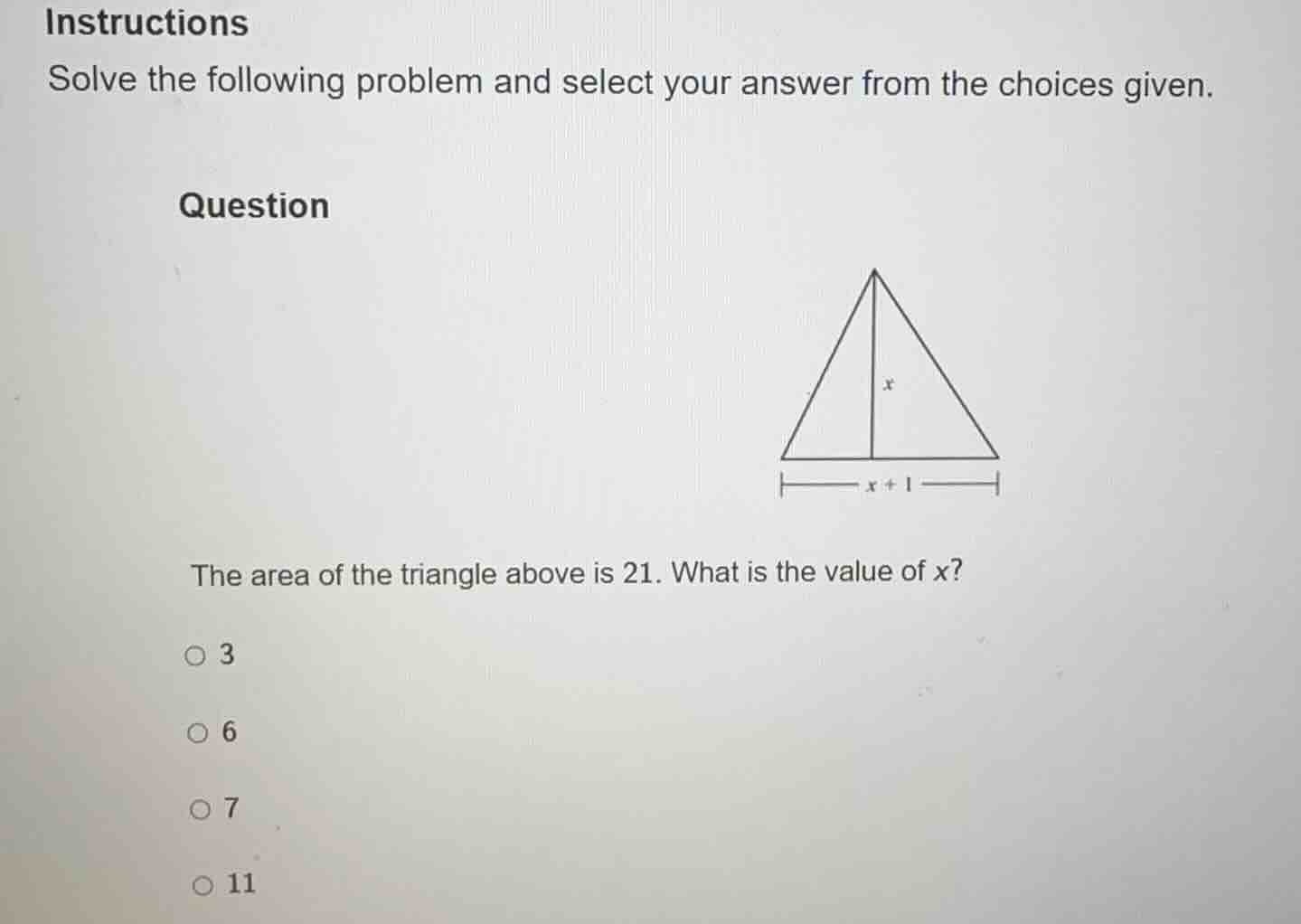 instructions solve the following problem and select your answer from th…