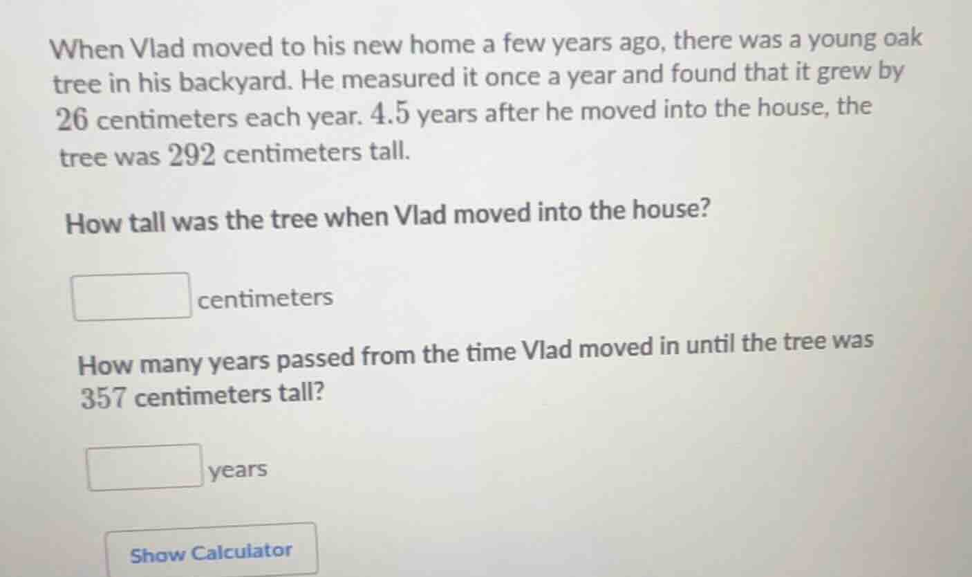 when vlad moved to his new home a few years ago, there was a young oak …