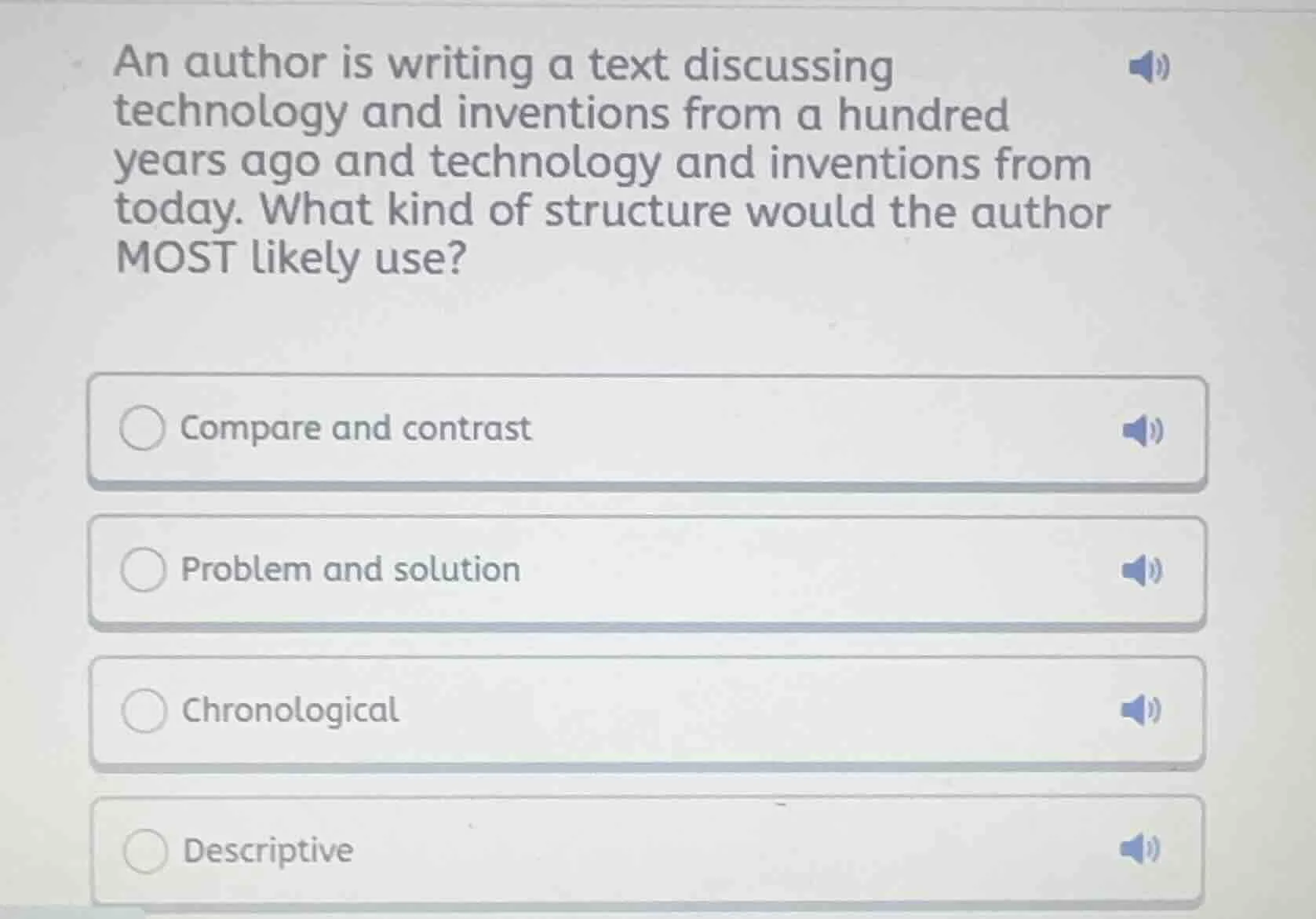 an author is writing a text discussing technology and inventions from a…