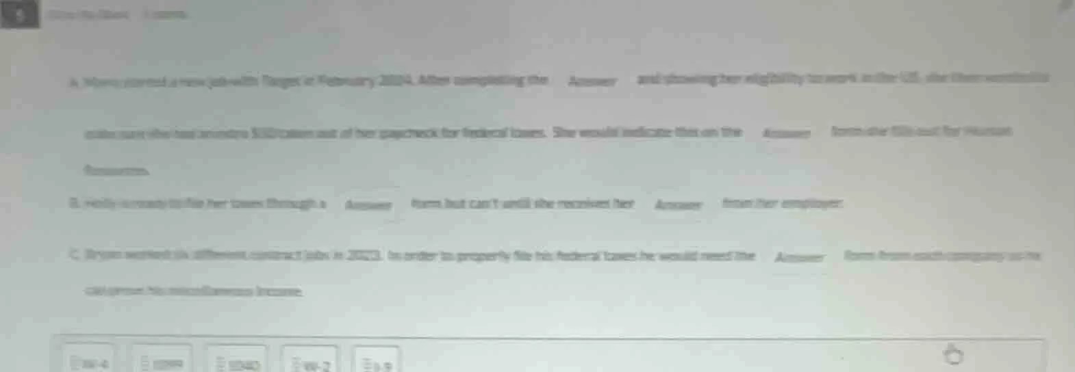 a. maria started a new job with target in february 2024. after completi…