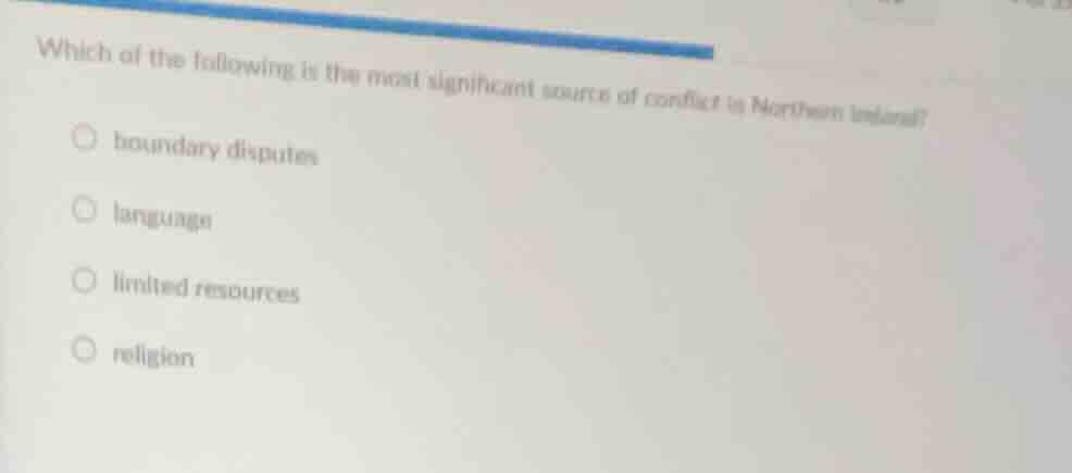 which of the following is the most significant source of conflict in no…