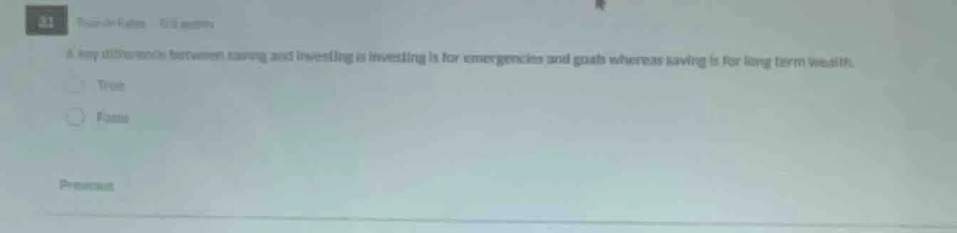a key difference between saving and investing is investing is for emerg…