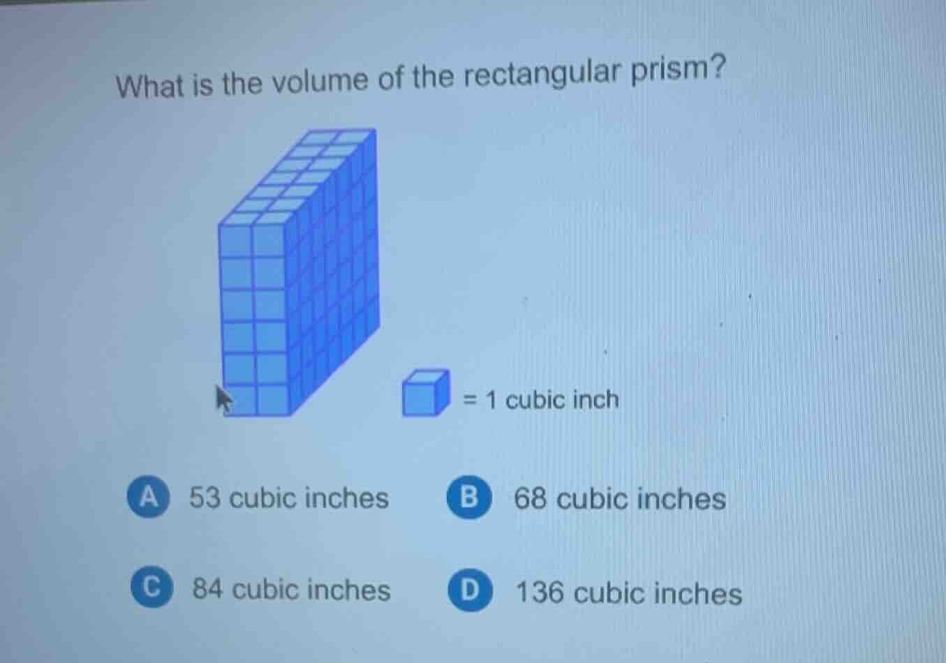 what is the volume of the rectangular prism? image of a rectangular pri…